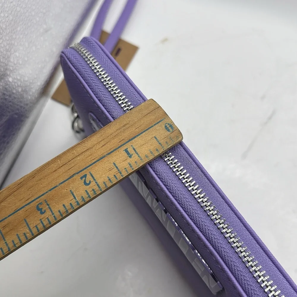 NWT Steve Madden Purple Wristlet Bzipeee Boxed Wallet Clutch Zip Around ID Card - Picture 16 of 16